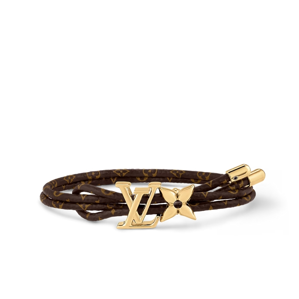 LOUIS VUITTON LV BLOOM BRACELET MONOGRAM BROWN M8416Z