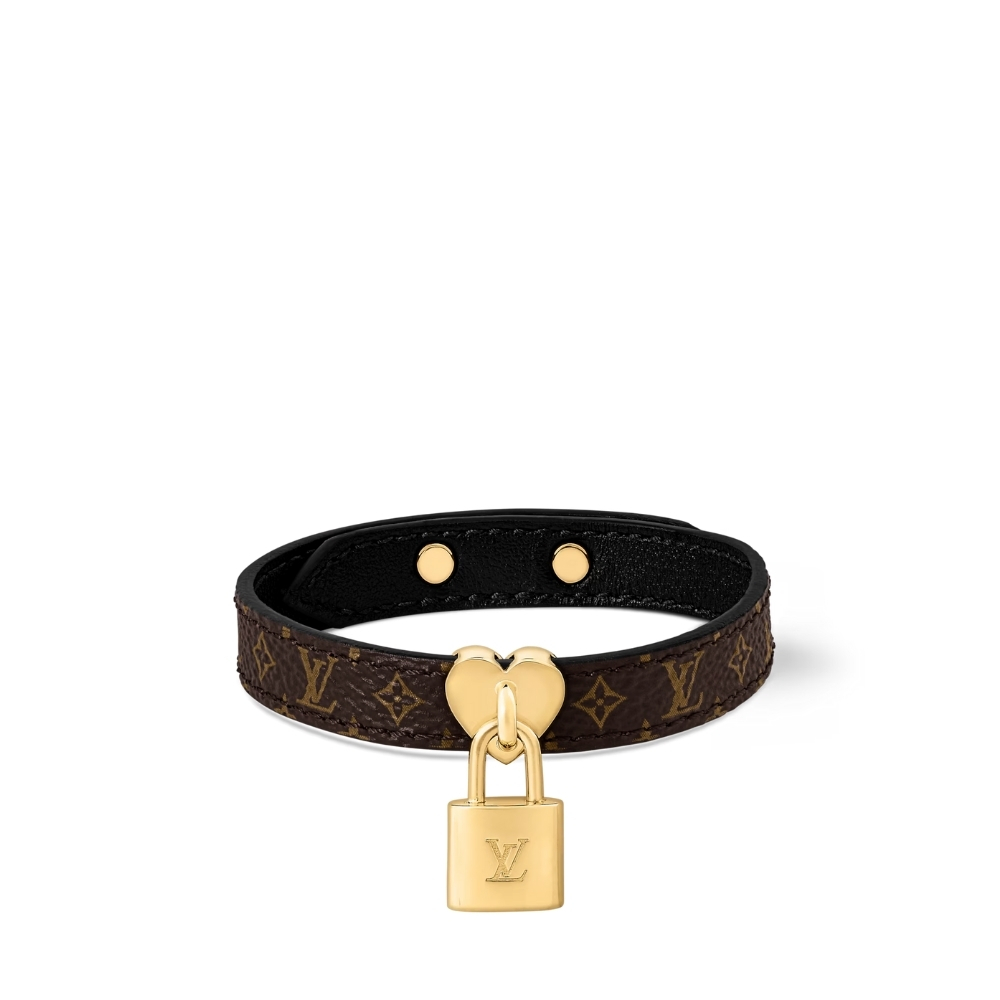 LOUIS VUITTON LOCK ME IN LOVE BRACELET MONOGRAM BROWN M4264Z