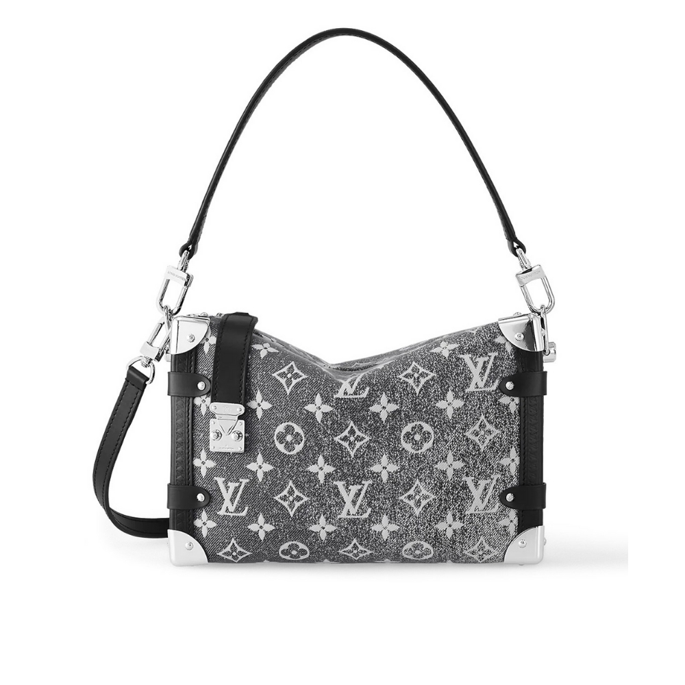Louis Vuitton MM Side Trunk Bag Denim Gray 23Cm M21460