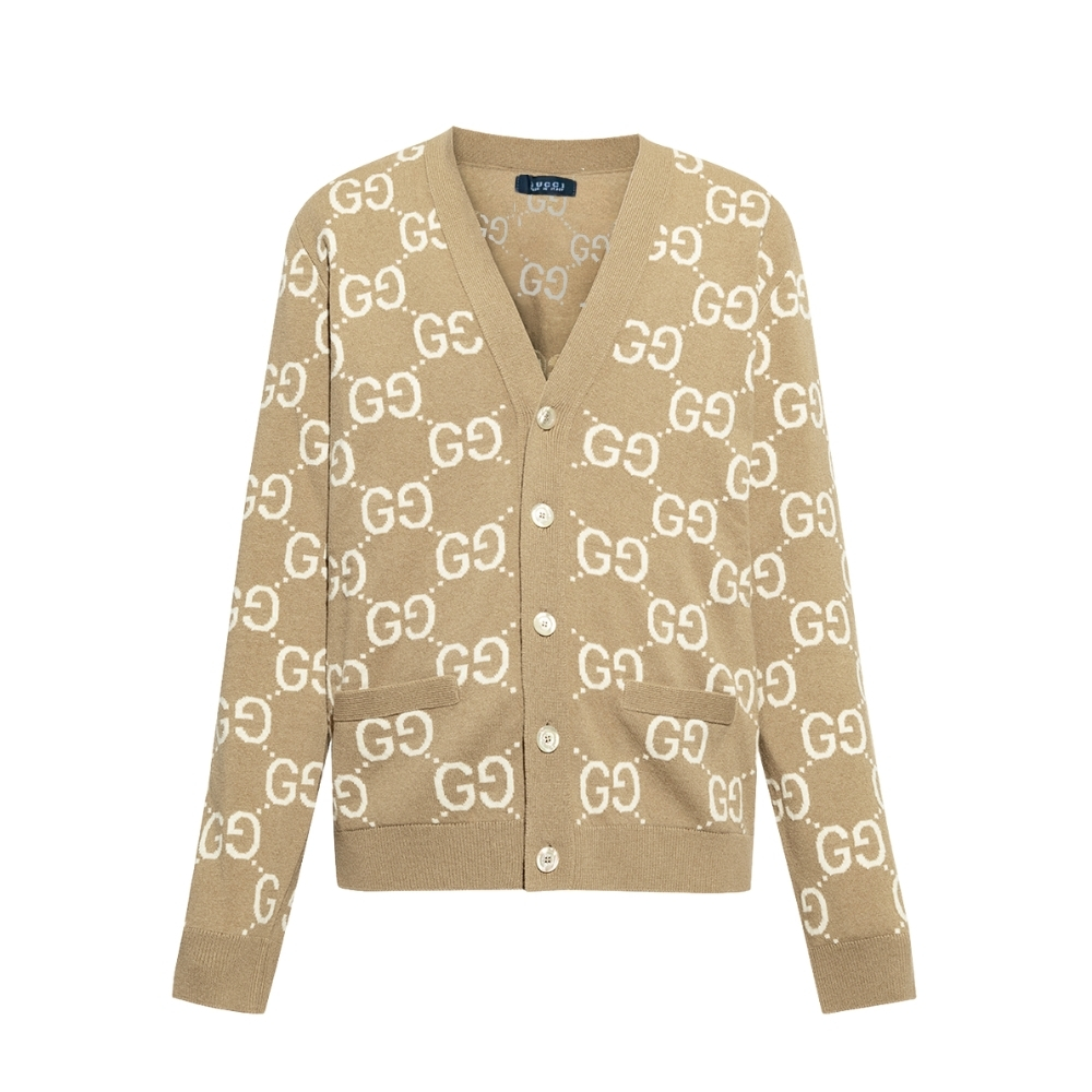 GUCCI WOOL CARDIGAN BEIGE 694758 XKCC5 2296