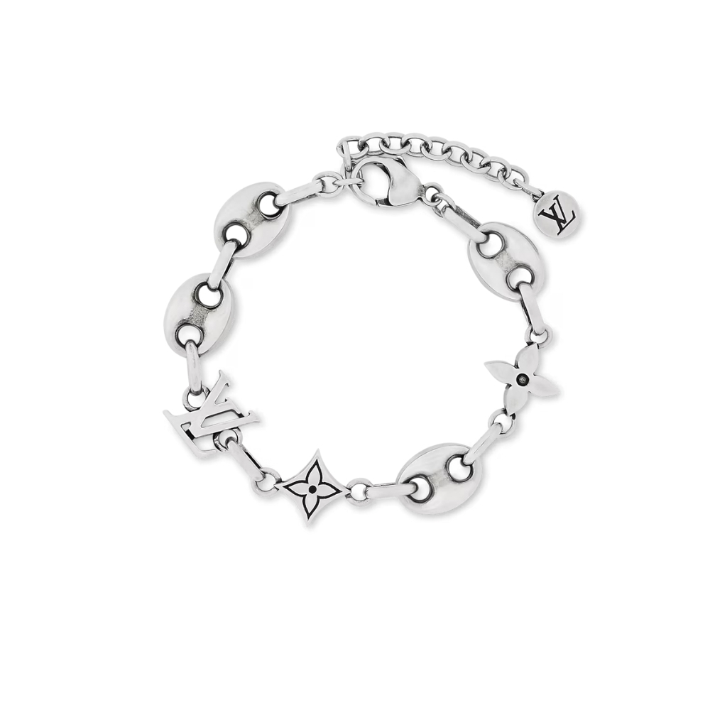 LOUIS VUITTON LV SAILOR MEDIUM BRACELET SILVER M03187