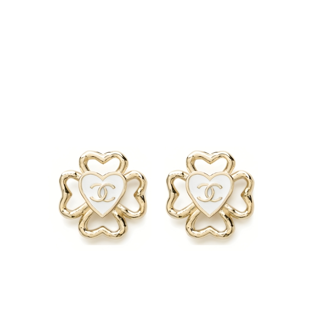 CHANEL STUD EARRINGS IN GOLD METAL ABF311 B19851 NAFGV
