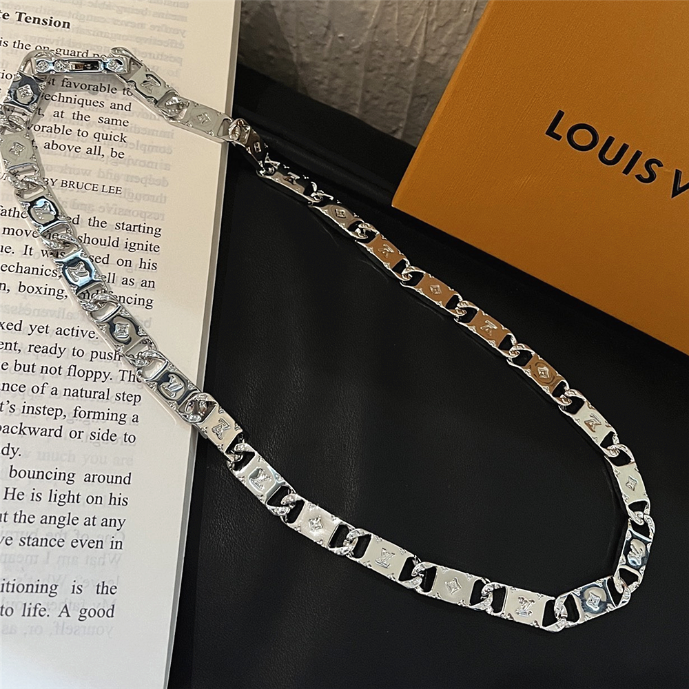 Alternative view of LOUIS VUITTON MONOGRAM TIED UP NECKLACE SILVER M00919