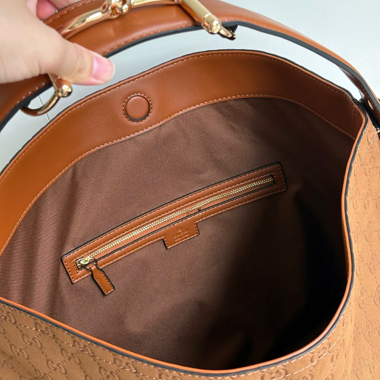 GUCCI BEATRIX LARGE TOTE BAG BROWN 40CM - Image 5