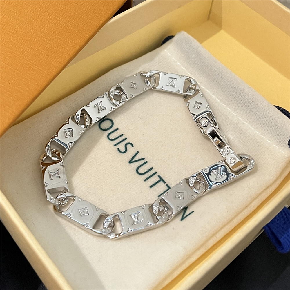 Alternative view of LOUIS VUITTON MONOGRAM TIED UP BRACELET SILVER M0921M
