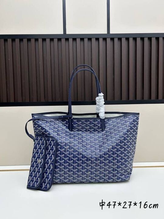 GOYARD PM TOTE NAVY BLUE