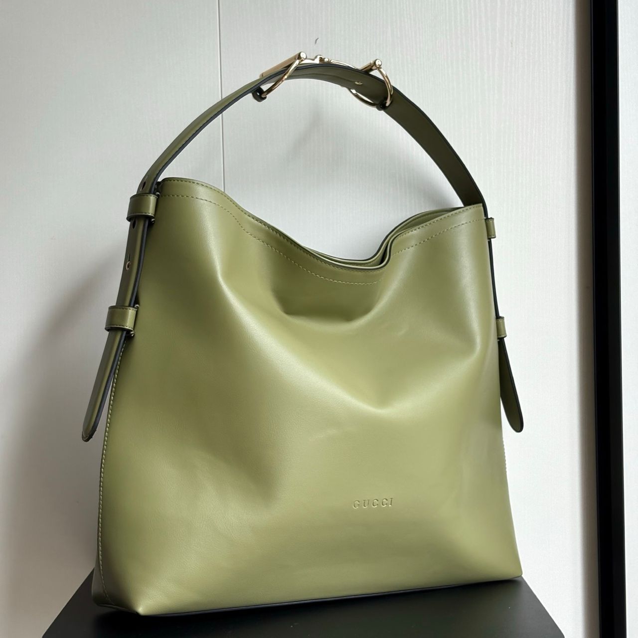 GUCCI BEATRIX LARGE TOTE BAG SAGE GREEN LEATHER 40CM 850546 AAFK4 3920 - Image 3