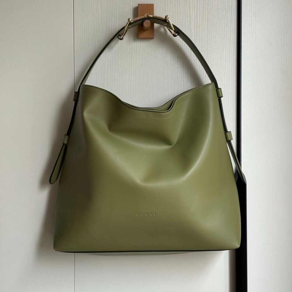 Alternative view of GUCCI BEATRIX LARGE TOTE BAG SAGE GREEN LEATHER 40CM ‎ 850546 AAFK4 3920