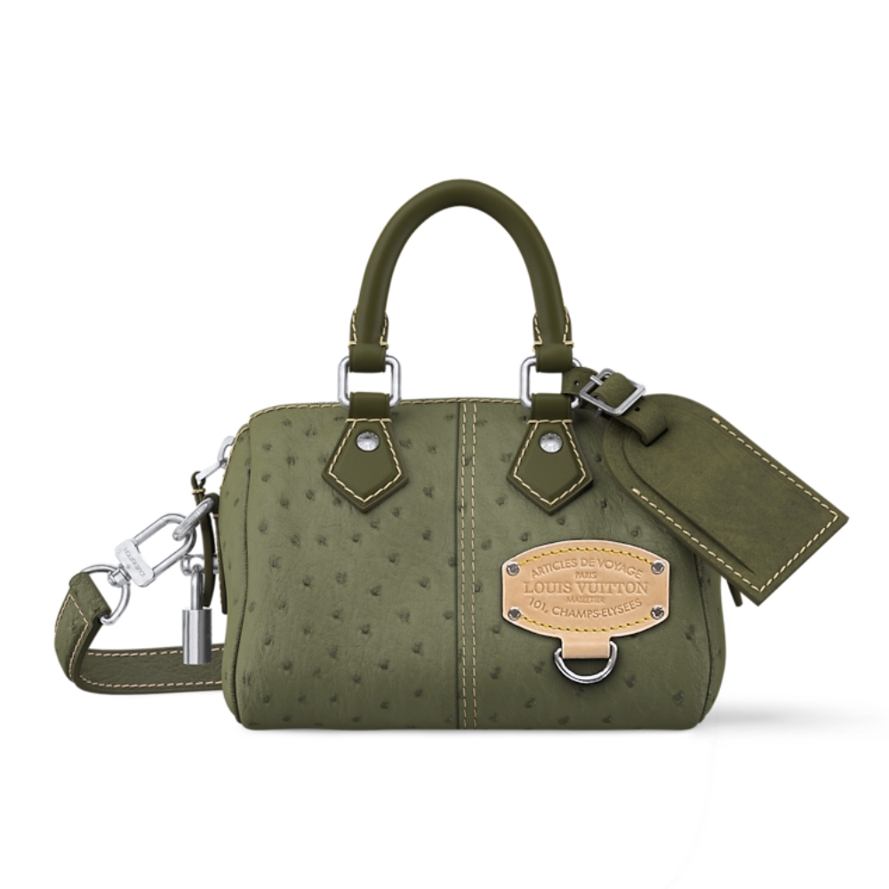LOUIS VUITTON SPEEDY 18 BANDOULIÈRE BAG KHAKI GREEN 18CM N89151