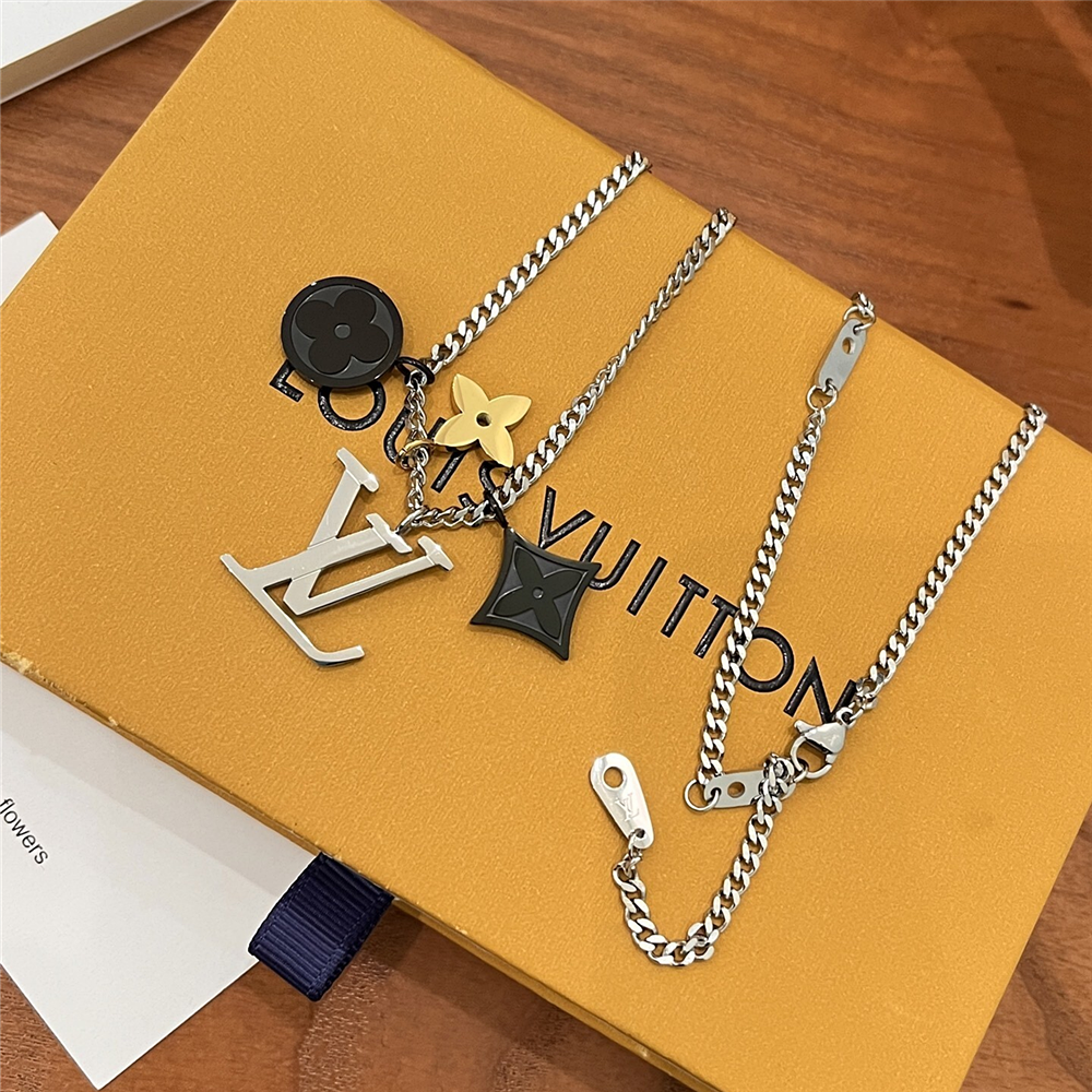 Alternative view of LOUIS VUITTON LV INSTINCT NECKLACE SILVER M00521