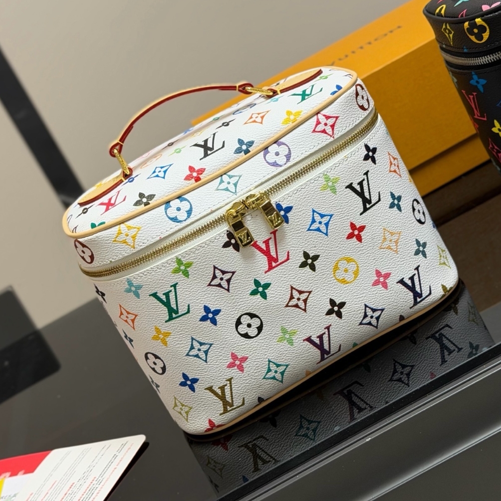 Alternative view of Louis Vuitton X Takashi Murakami Nice BB Multicolored White 24Cm M28340