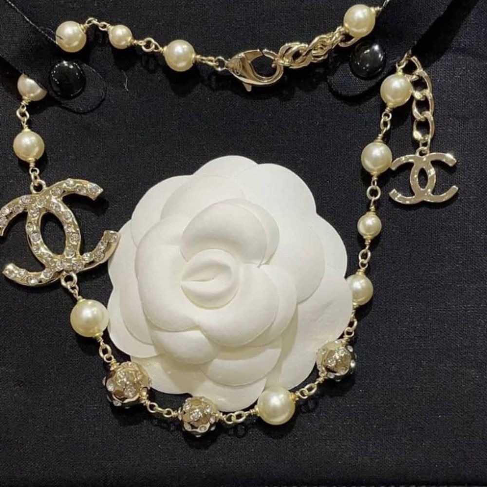 Alternative view of Chanel Pearl And Crystal Necklace