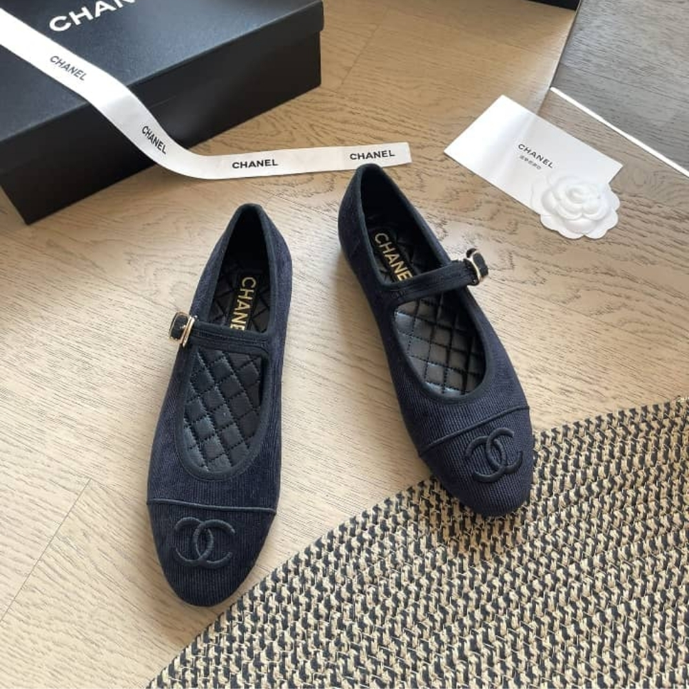 Alternative view of Chanel Mary Jane Ballet Flat Black
