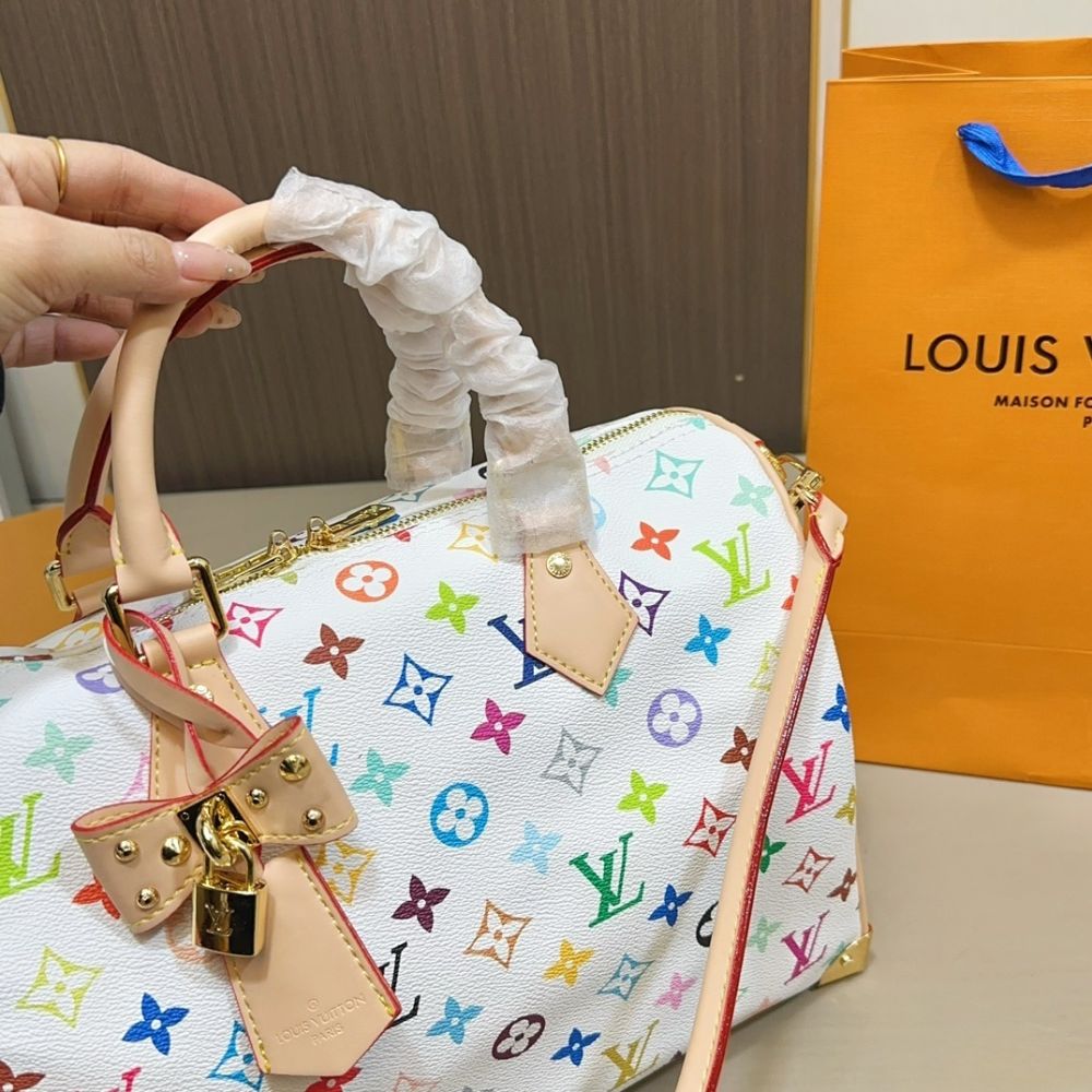 Alternative view of Louis Vuitton TM Speedy Soft 30 Multicolor White 30Cm M27789