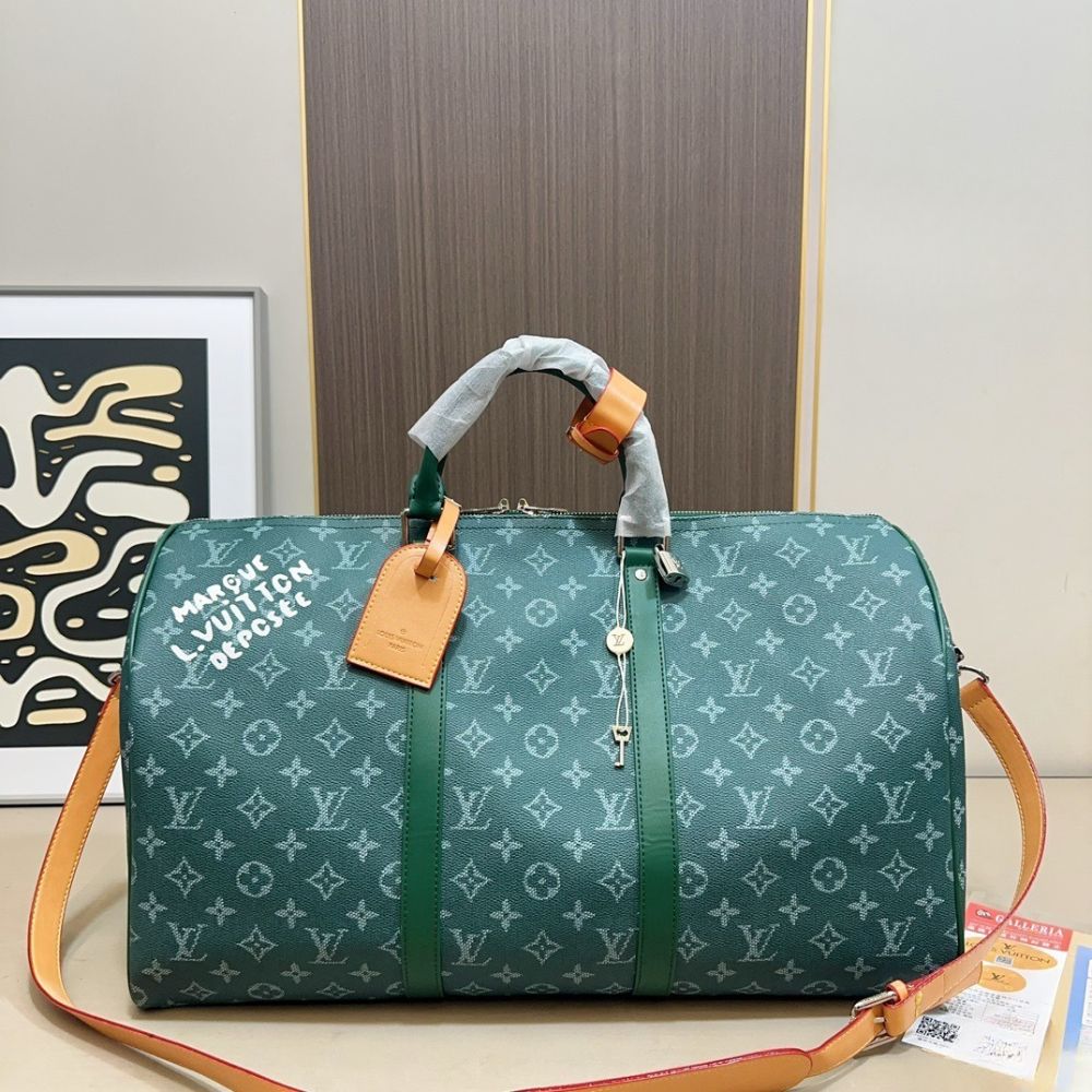 Alternative view of Louis Vuitton Keepall Bandoulière 50 Epicea Green 50Cm M26866