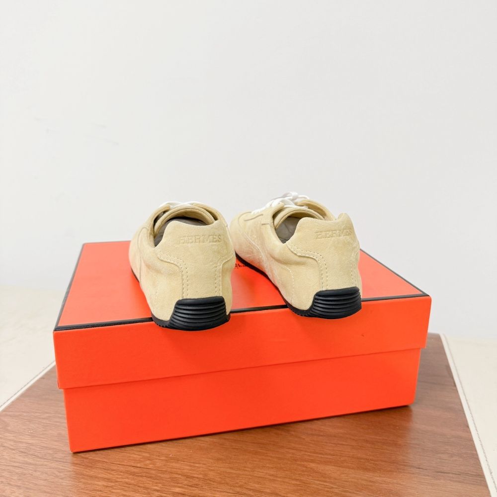 Hermes Master Sneaker Beige Albâtre H261010Z VD340 - Image 5