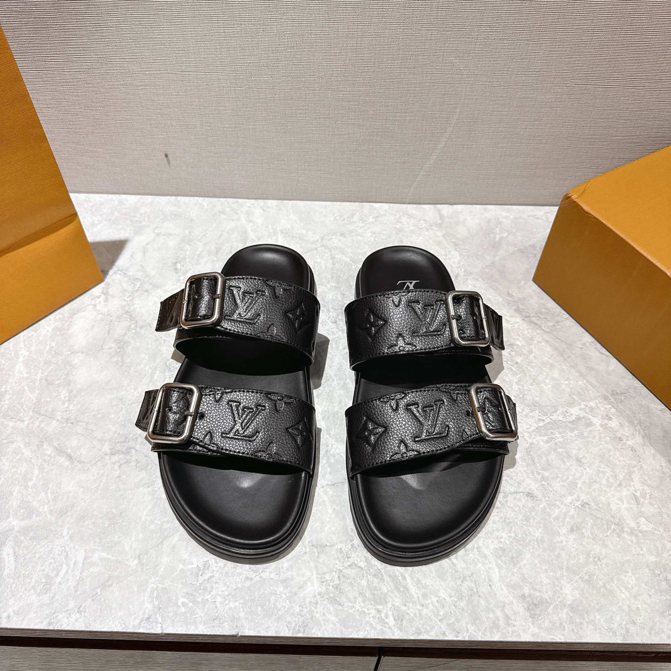 Louis Vuitton LV Venice Mule Black 1AHSJC - Image 2