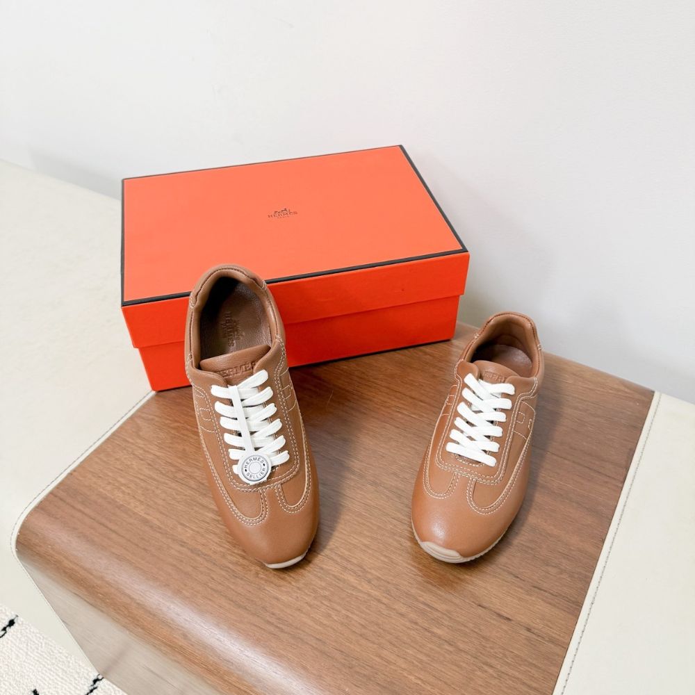 Hermes Master Sneaker Gold H261881ZH20400 - Image 9