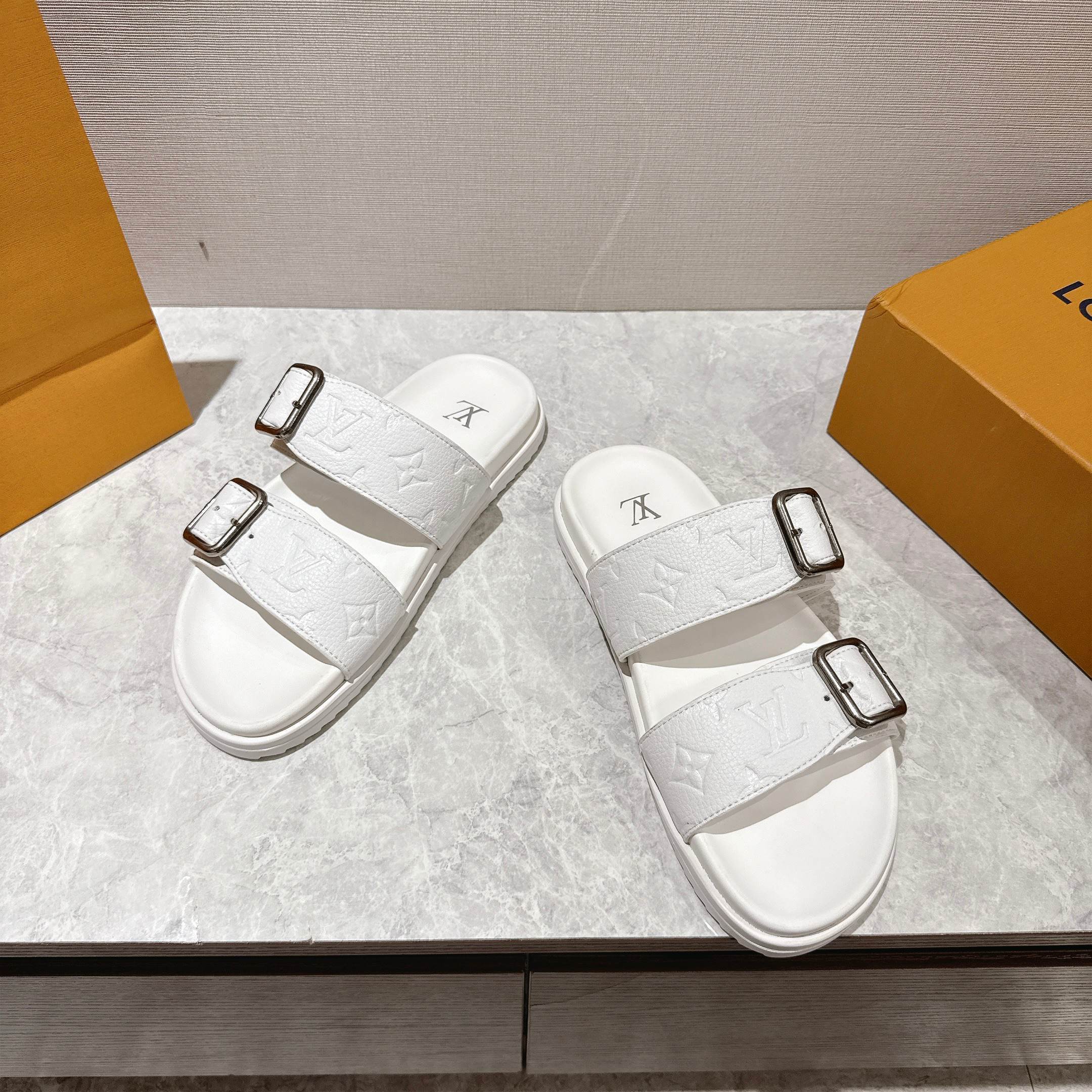 Louis Vuitton LV Venice Mule White 1AHSIX - Image 5