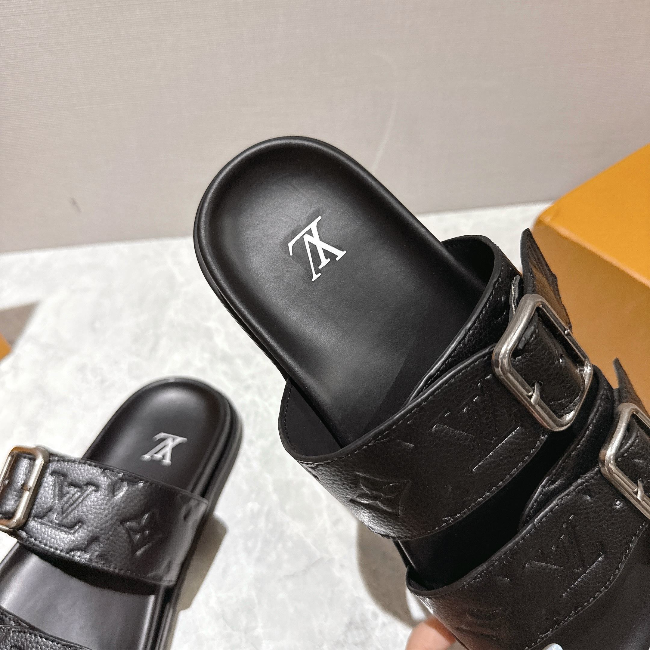 Louis Vuitton LV Venice Mule Black 1AHSJC - Image 7