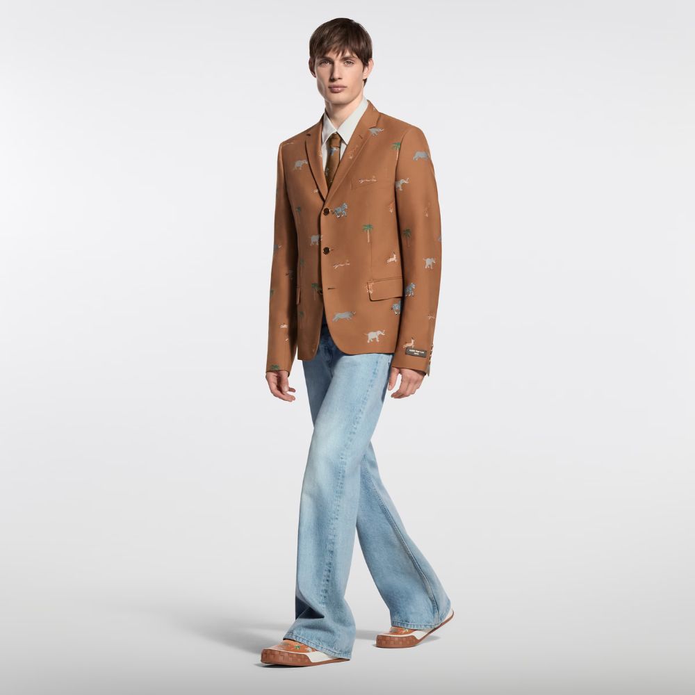 Louis Vuitton LV x The Darjeeling Limited LV Tilted Sneaker Cognac Brown 1AJTKS - Image 6