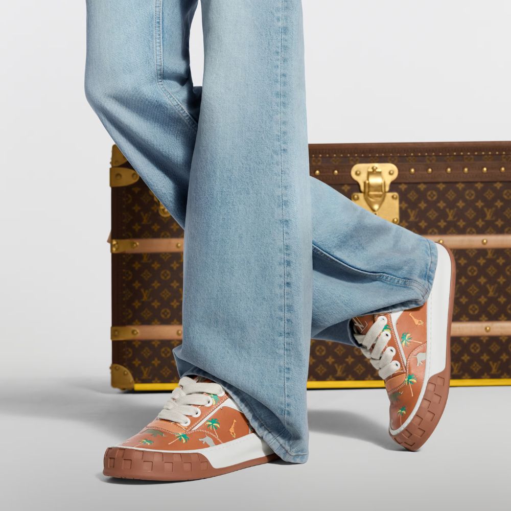 Louis Vuitton LV x The Darjeeling Limited LV Tilted Sneaker Cognac Brown 1AJTKS - Image 7