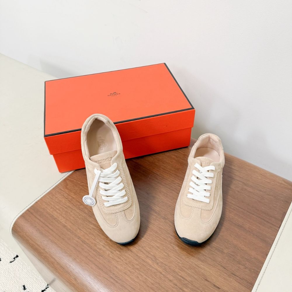 Hermes Master Sneaker Beige Perlino H261010Z DI370 - Image 3