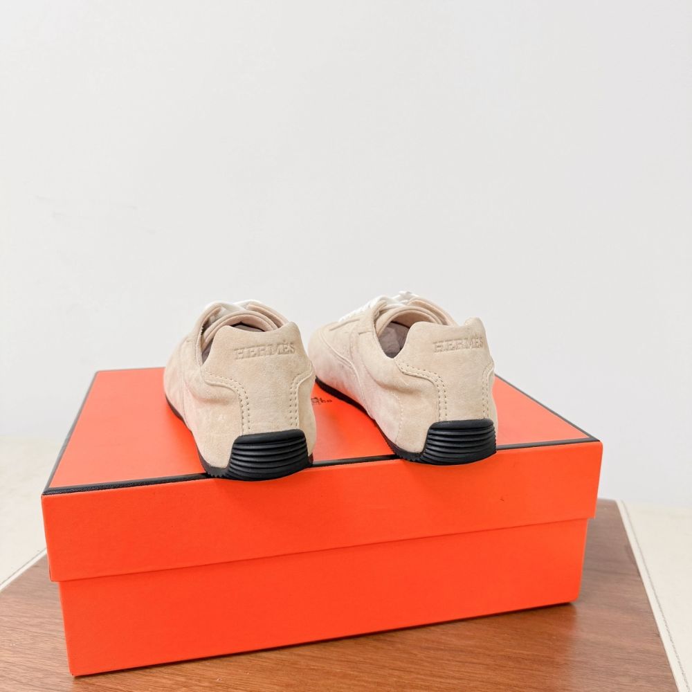 Hermes Master Sneaker Beige Perlino H261010Z DI370 - Image 5