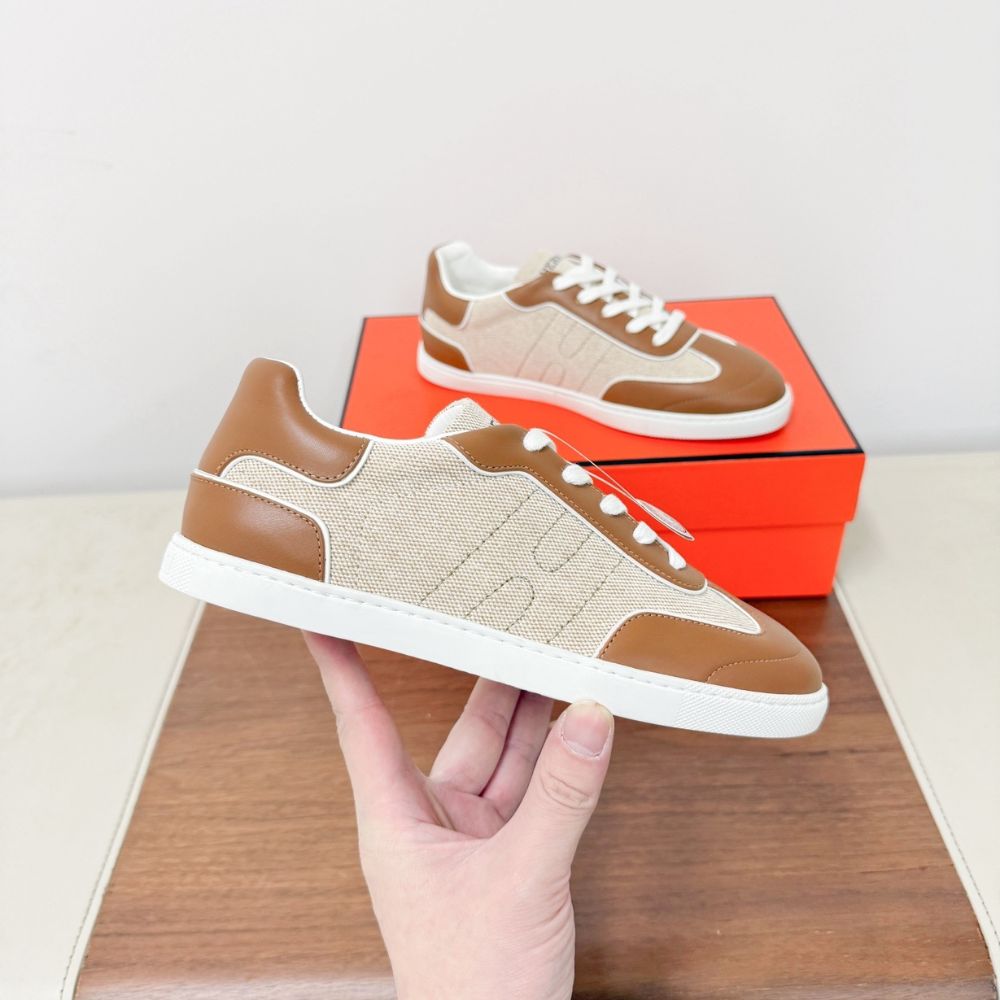 Alternative view of Hermes Match Sneaker Multicolore Noisette H261002Z A3340