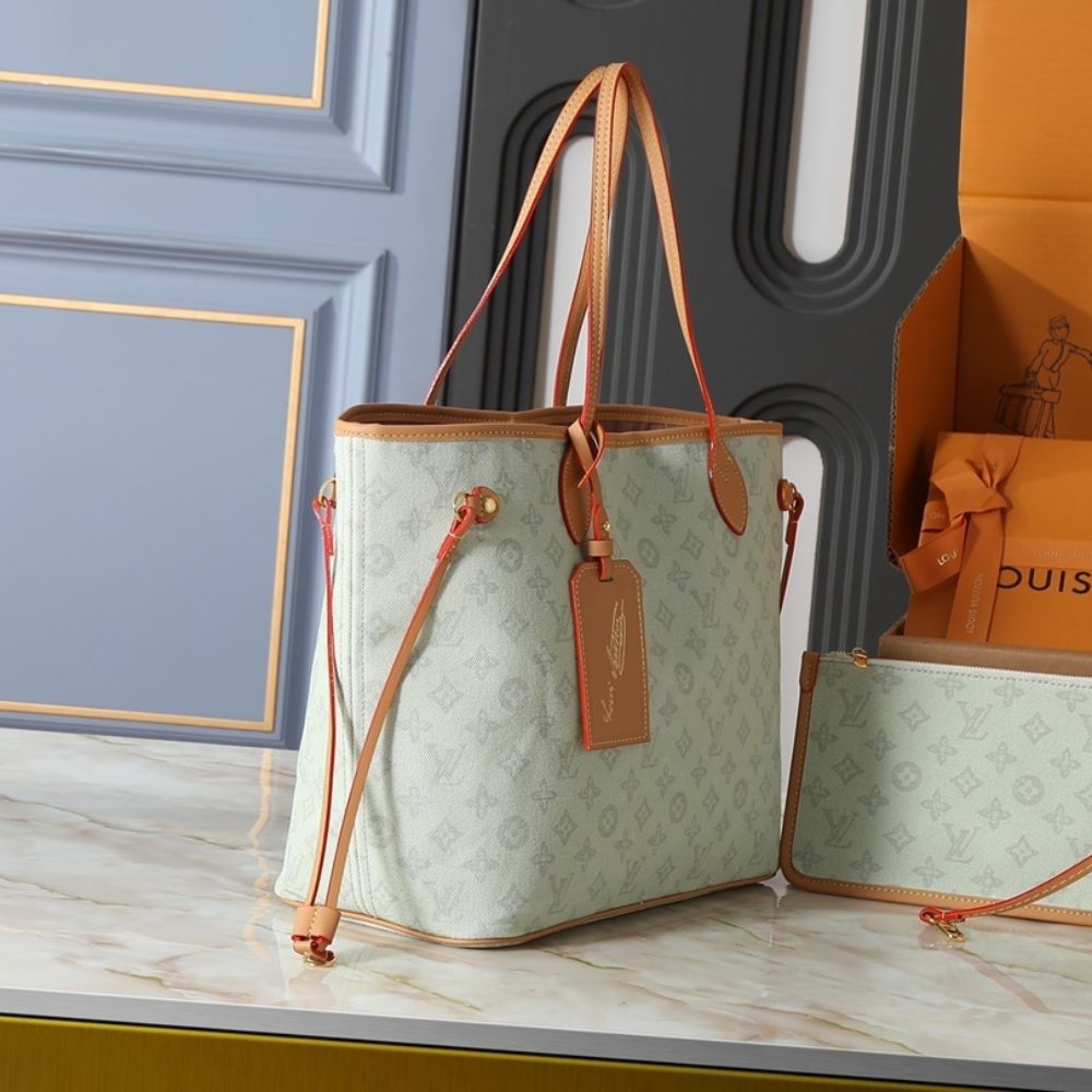 Louis Vuitton Neverfull MM Monogram Origine Green 31Cm - Image 3