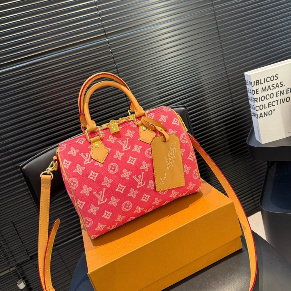 Alternative view of Louis Vuitton Speedy Bandouliére 25 Monogram Origine Rose Ribbon Pink 25Cm M27528