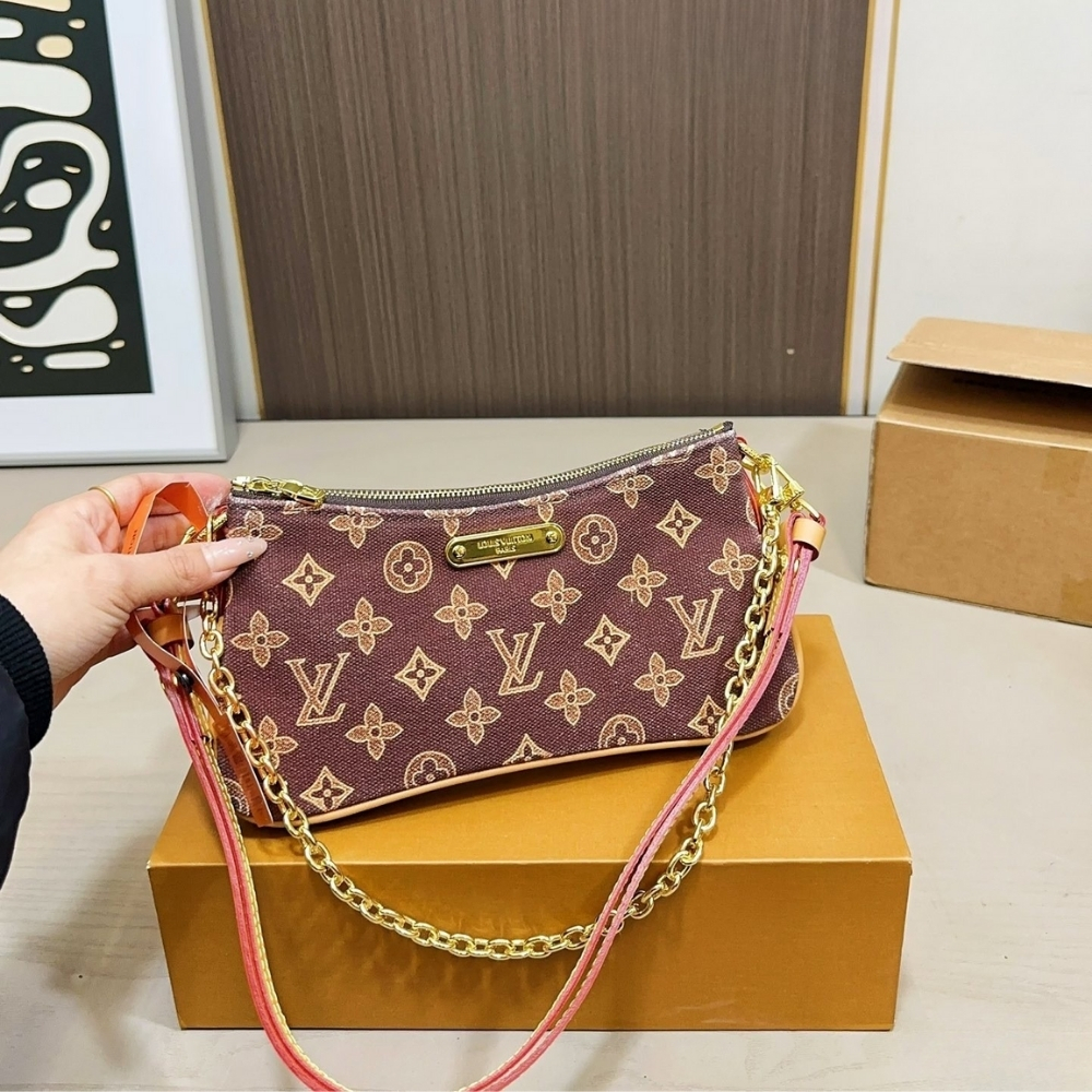 Alternative view of Louis Vuitton Pochette Liv Monogram Origine Light Brown 24Cm