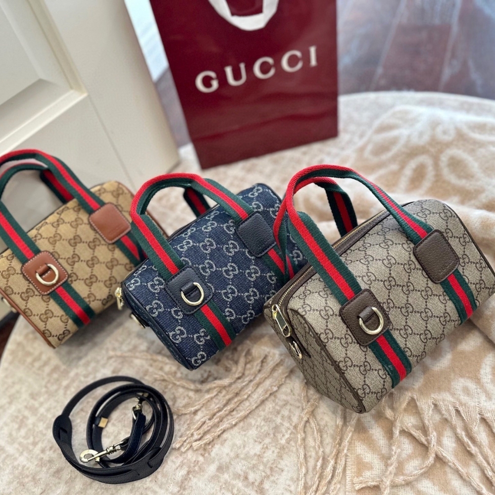 Gucci Mini GG Handbag Beige And Brown GG Canvas 20Cm 859975 FAFWX 9870 - Image 4