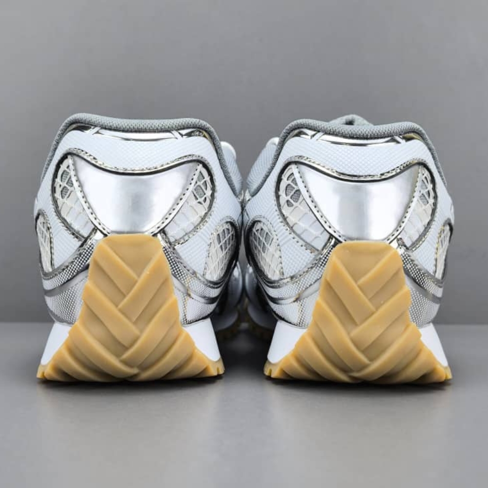 Bottega Veneta Orbit Sneaker Silver And White 755915V2X401425 - Image 5