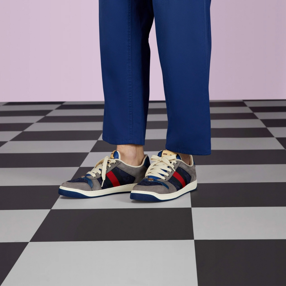 Gucci GG Screener Sneaker Grey Suede 576223 FAA3T 4551 - Image 10