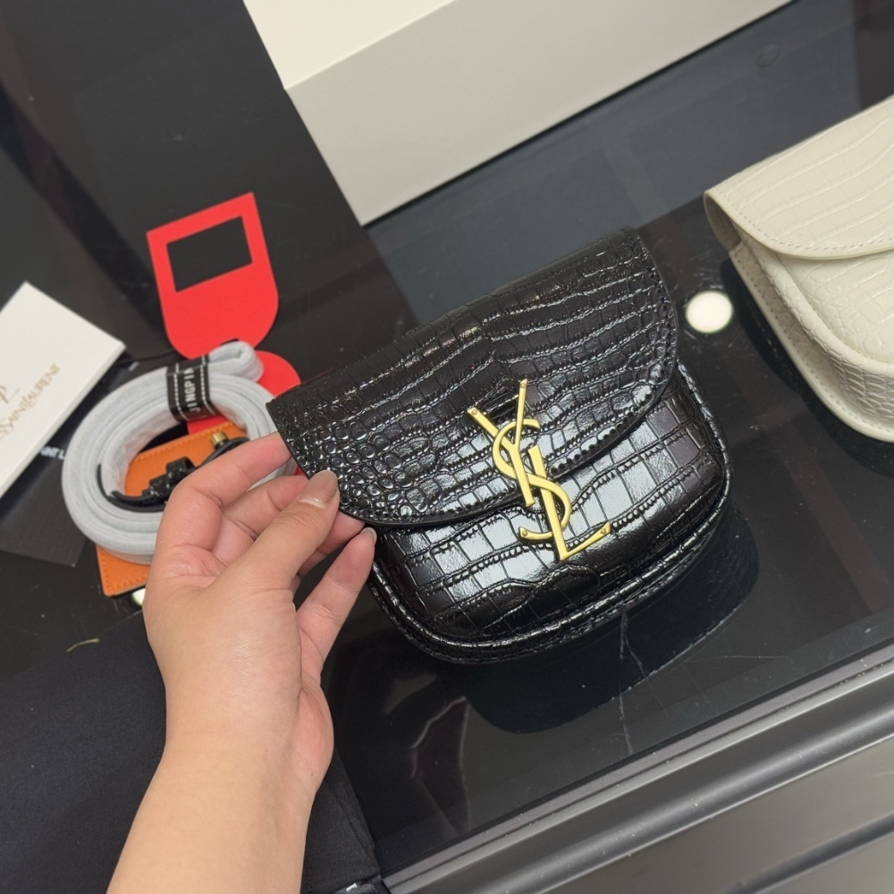 Alternative view of Saint Laurent Kaia Small Satchel Shoulder Bag Black 17Cm 619740 DND0W 1000