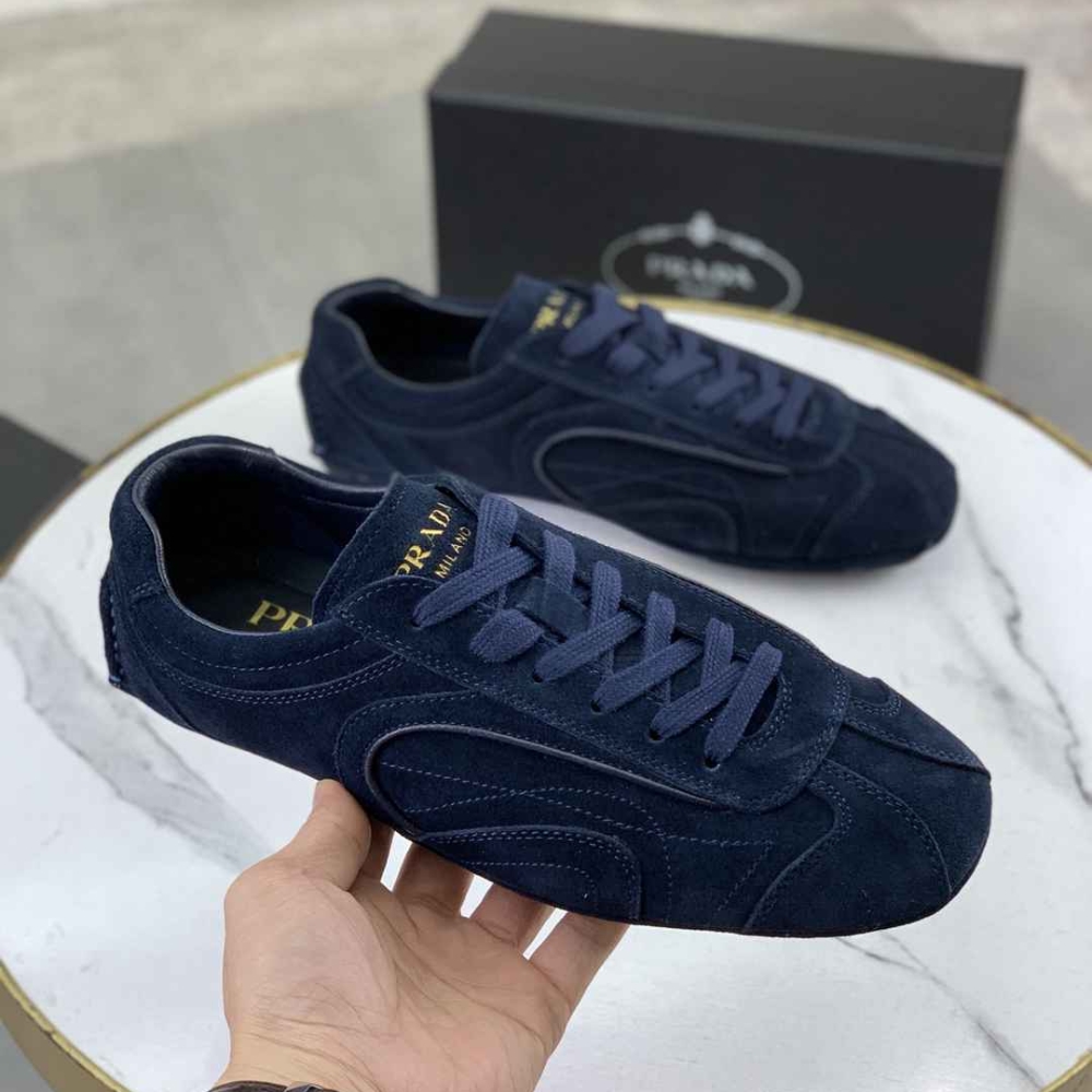 Alternative view of Prada Montecarlo Re Edition 2005 Suede Sneakers Navy 4E1165 008 F0008 F G000