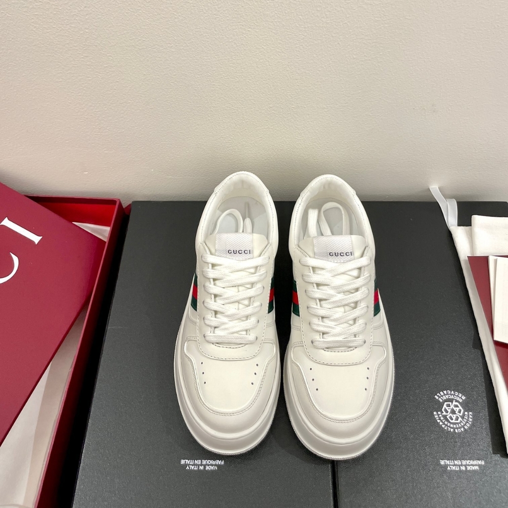 Gucci Women Chunky Trainers White Leather 848307 UPG40 9064 - Image 3