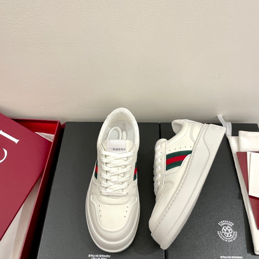 Gucci Women Chunky Trainers White Leather 848307 UPG40 9064 - Image 4
