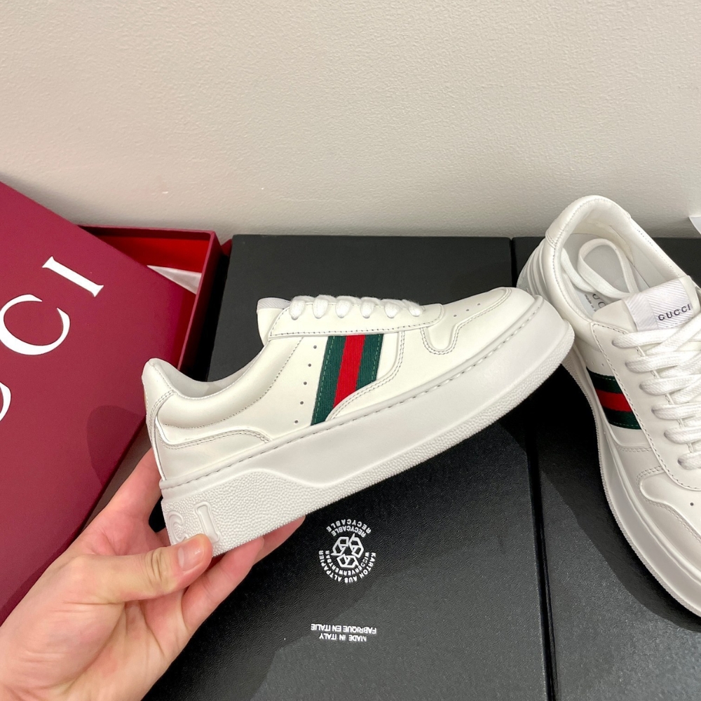 Gucci Women Chunky Trainers White Leather 848307 UPG40 9064 - Image 5