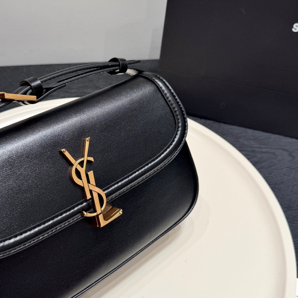 Saint Laurent Solferino Medium In Box Black 29Cm 8323320SX0W1000 - Image 3