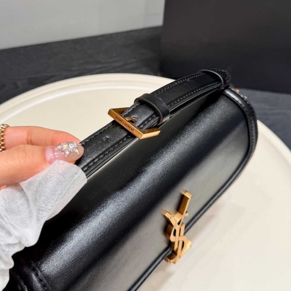 Saint Laurent Solferino Medium In Box Black 29Cm 8323320SX0W1000 - Image 6