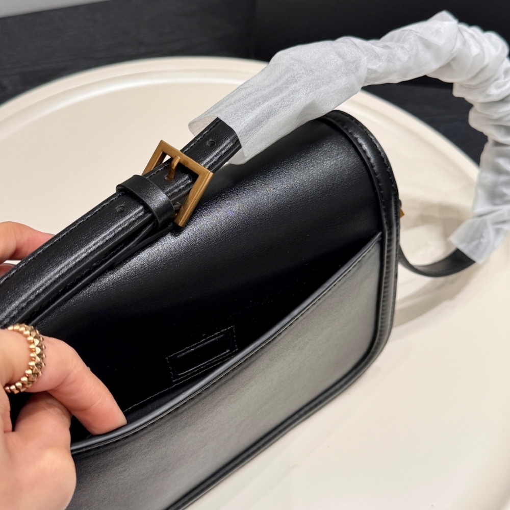 Saint Laurent Solferino Medium In Box Black 29Cm 8323320SX0W1000 - Image 8