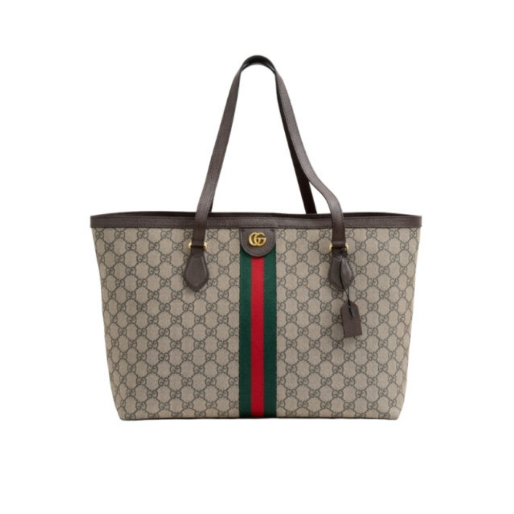 Gucci Ophidia Medium Tote Beige And Dark Brown 36Cm 631685 96IWB 8745