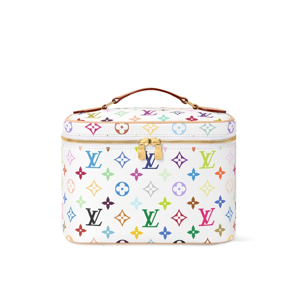 Louis Vuitton X Takashi Murakami Nice BB Multicolored White 24Cm M28340