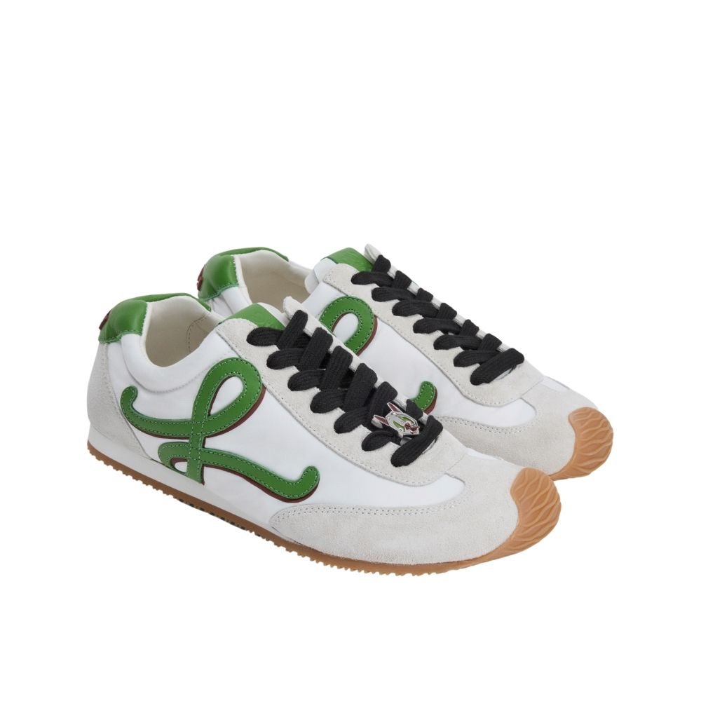 Loewe Ballet Runner 2.0 Grass Green And Dark Orang MBR2282X06