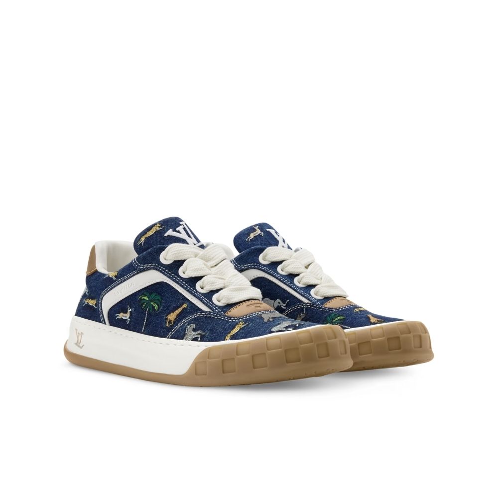 Louis Vuitton LV x The Darjeeling Limited LV Tilted Sneaker Blue 1AJTLH