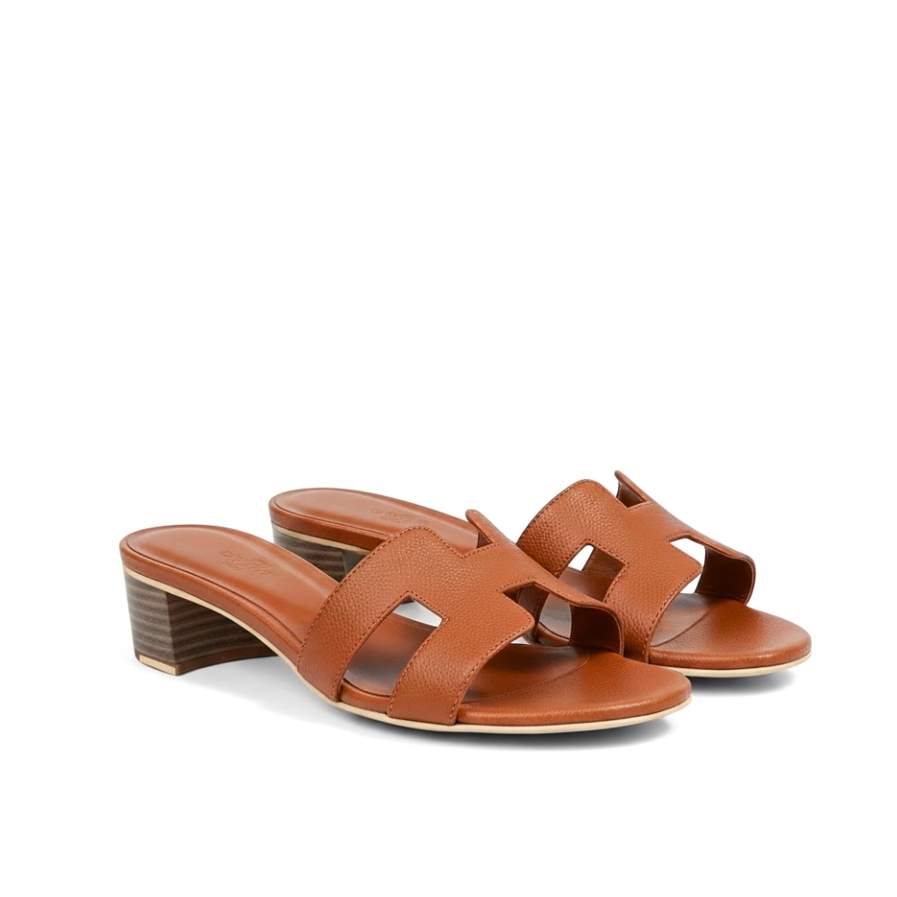 Hermes Oasis Sandals Orange Gold H222203Z 20370