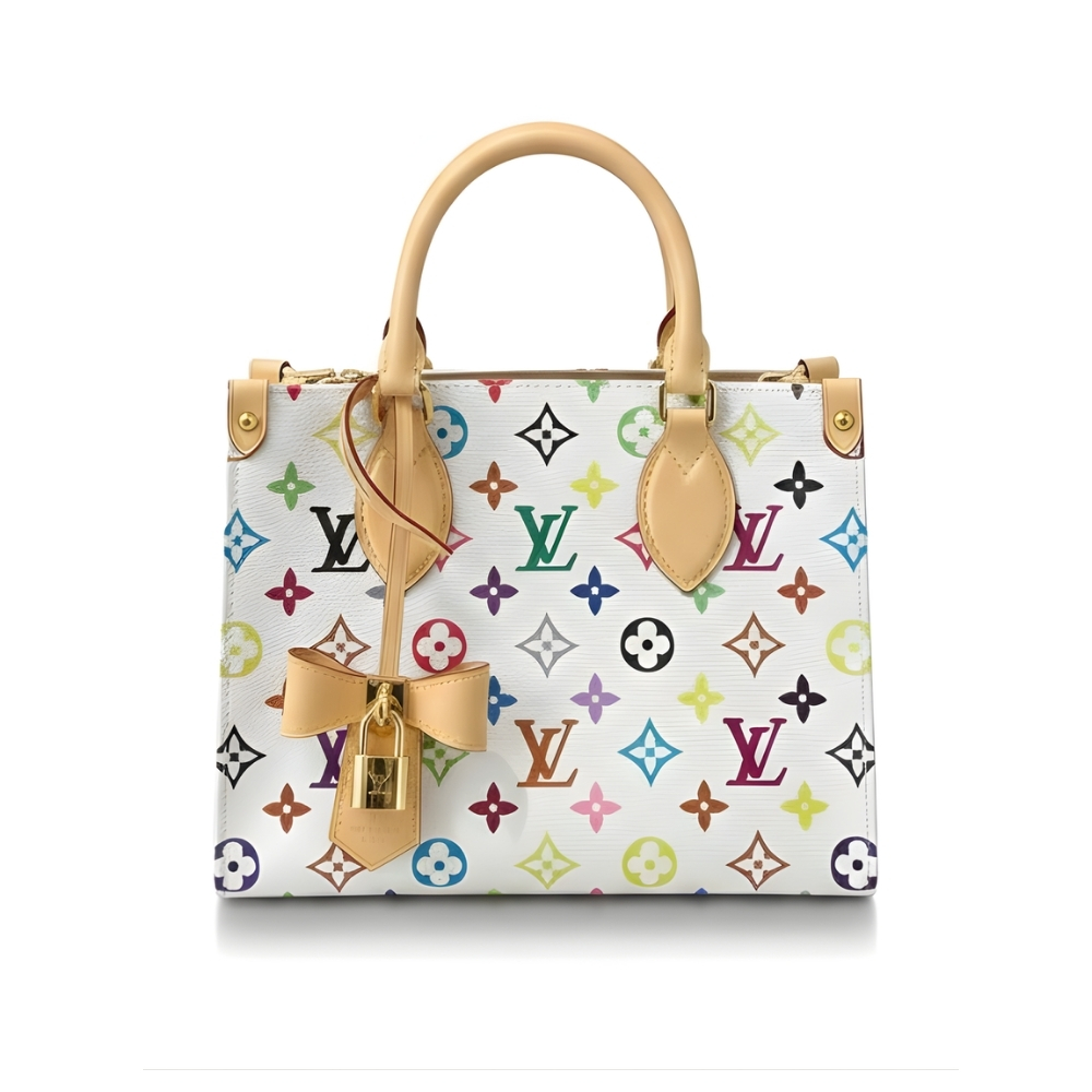 Louis Vuitton OnTheGo PM Monogram Multicolor White 25Cm M27580