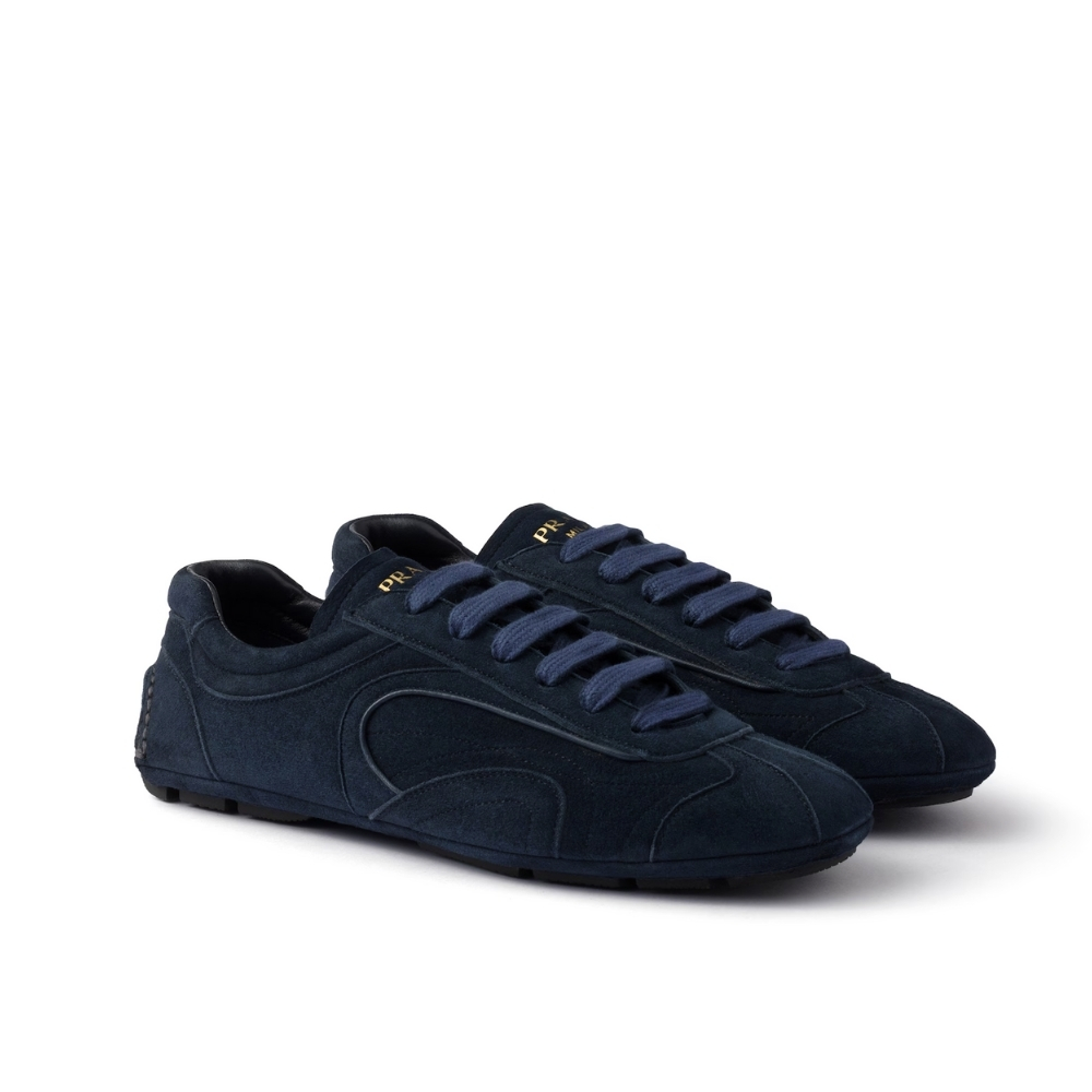 Prada Montecarlo Re Edition 2005 Suede Sneakers Navy 4E1165 008 F0008 F G000